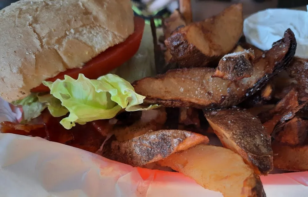 Deluxe Burger with Baked Potato Fries